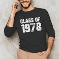 Class Of 1978 High School College Graduation Reunion Unisex Long Sleeve T-Shirt