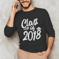 Class Of 2018 Graduation Cap Trendy Cute Unisex Long Sleeve T-Shirt