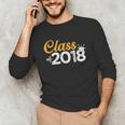 Class Of 2018 GraduationShirt Senior Boys Girls Men Women Unisex Long Sleeve T-Shirt