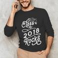 Class Of 2018 Rocks Seniors Graduation 2018 Unisex Long Sleeve T-Shirt