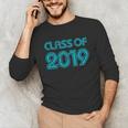 Class Of 2019 High School Graduation Teal Senior Unisex Long Sleeve T-Shirt