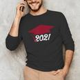 Class Of 2021 Burgundy Regalia Graduation Unisex Long Sleeve T-Shirt