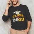 Class Of 2023 School Graduation Vintage Retro Class Of 2023 Unisex Long Sleeve T-Shirt
