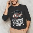 Class Of 2024 Graduation Senior Football Mom 2024 Unisex Long Sleeve T-Shirt