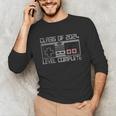 Class Of 2024 Level Complete Video Gamer Senior Graduation Unisex Long Sleeve T-Shirt