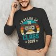 Class Of 2024 Senior Graduation Leveled Up Gamer Class 2024 Unisex Long Sleeve T-Shirt