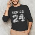 Class Of 2024 Senior Graduation Tee Back To School Vintage Unisex Long Sleeve T-Shirt