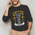 Class Of 2025 Senior Graduation Cross Quote Faith In God Unisex Long Sleeve T-Shirt