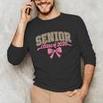 Class Of 2026 Pink Coquette Bow Senior Graduation Unisex Long Sleeve T-Shirt