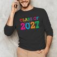 Class Of 2027 Shirt For Boys And Girls Fun 2027 Graduation Unisex Long Sleeve T-Shirt