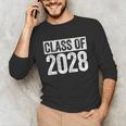 Class Of 2028 Shirt Senior 2028 Graduation Unisex Long Sleeve T-Shirt