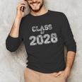 Class Of 2028 Shirt Senior 2028 Graduation Him Her Unisex Long Sleeve T-Shirt