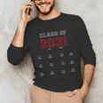 Class Of 2031 Graduation T-Shirt With Space For Hand Prints Unisex Long Sleeve T-Shirt