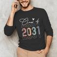 Class Of 2031 School College Retro Graduation Vintage Grad Unisex Long Sleeve T-Shirt