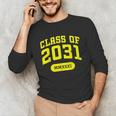 Class Of 2031 Shirts For Kindergarten Photo To Graduation Unisex Long Sleeve T-Shirt