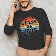 Class Of 2035 Senior Graduate Retro Graduation Unisex Long Sleeve T-Shirt