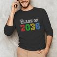Class Of 2036 Grow With Me Graduation First Day Of School Unisex Long Sleeve T-Shirt