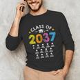 Class Of 2037 Grow With Me Checklist Graduation Unisex Long Sleeve T-Shirt