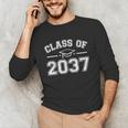 Class Of 2037 Grow With Me Graduation First Day Kindergarten Unisex Long Sleeve T-Shirt