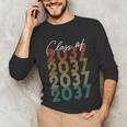 Class Of 2037 Vintage Kindergarten To Graduation Unisex Long Sleeve T-Shirt