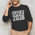 Class Of 2038 Shirt Senior 2038 Graduation Unisex Long Sleeve T-Shirt