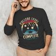 College Level Complete Class Of 2026 Gamer Graduation Grad Unisex Long Sleeve T-Shirt