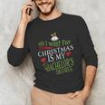 College Student Christmas Bachelors Degree Graduation Unisex Long Sleeve T-Shirt