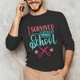 Cosmetology Graduation Tee I Survived Cosmetology School Unisex Long Sleeve T-Shirt