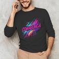 Cowabunga Retro 80s 90s Nostalgia Slang Neon Grunge Art Unisex Long Sleeve T-Shirt