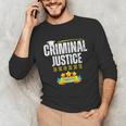 Criminal Justice Degree Graduation Senior Celebration Grad Unisex Long Sleeve T-Shirt