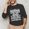 Criminal Justice Degree Graduation Criminal Justice Student Unisex Long Sleeve T-Shirt