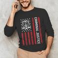 Criminal Justice Major College Student Graduate Graduation Unisex Long Sleeve T-Shirt
