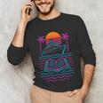 Cruise Ship Vacations Reading Book Lovers Sunset Unisex Long Sleeve T-Shirt