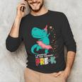 Cute Magical Ballerina Dino Unicorn Pre-K Graduation Unisex Long Sleeve T-Shirt