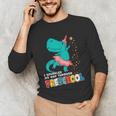 Cute Magical Ballerina Dino Unicorn Preschool Graduation Unisex Long Sleeve T-Shirt