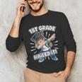 Dabbing Graduation Boy 1st Grade Class Of 2021 Nailed It Unisex Long Sleeve T-Shirt