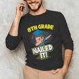 Dabbing Graduation Boy 8th Grade Class Of 2021 Unisex Long Sleeve T-Shirt