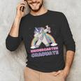 Dabbing Unicorn Kindergarten Graduation Dab Dance Girl Unisex Long Sleeve T-Shirt