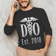 Doctor Graduation Shirt Tshirt Tee For Medical Students DO Unisex Long Sleeve T-Shirt