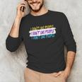 I Don't Like People Sarcastic Humanity Hater Introvert Unisex Long Sleeve T-Shirt