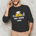 Earned Not Given Shirt RN Nurses Graduation 2019 Her Unisex Long Sleeve T-Shirt