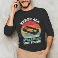 Error 404 Streaming Not Found Nostalgia VHS Retro Tape Unisex Long Sleeve T-Shirt Error 404 Streaming Not Found Nostalgia VHS Retro Tape Unisex Long Sleeve T-Shirt