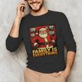Family Christmas Retro Santa Holiday Nostalgia Vibes Unisex Long Sleeve T-Shirt