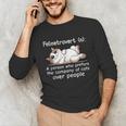 Felinetrovert Definition Cat Lover Introvert Humor Cats Unisex Long Sleeve T-Shirt