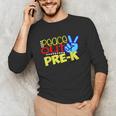 First Day Of School Shirt Peace Out Pre-K Graduation Kids So Unisex Long Sleeve T-Shirt