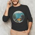 Fish Bowl Frutiger Aero Y2K Retro Vibes Unisex Long Sleeve T-Shirt