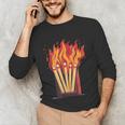 Flames And Lighter Costume For Matchbook Lovers Unisex Long Sleeve T-Shirt
