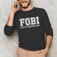 FOBI Fear Of Being Excluded Introverts Unisex Long Sleeve T-Shirt FOBI Fear Of Being Excluded Introverts Unisex Long Sleeve T-Shirt