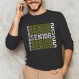 Football Senior Night Football Senior 2025 Graduation 56 Unisex Long Sleeve T-Shirt