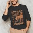 Fox Red Labrador Retriever Introvert Foxred Lab Unisex Long Sleeve T-Shirt